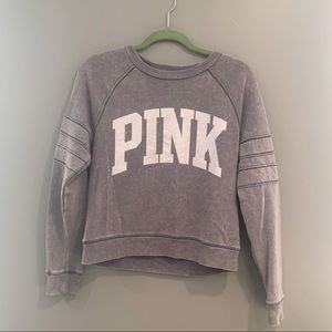 Grey PINK Pullover